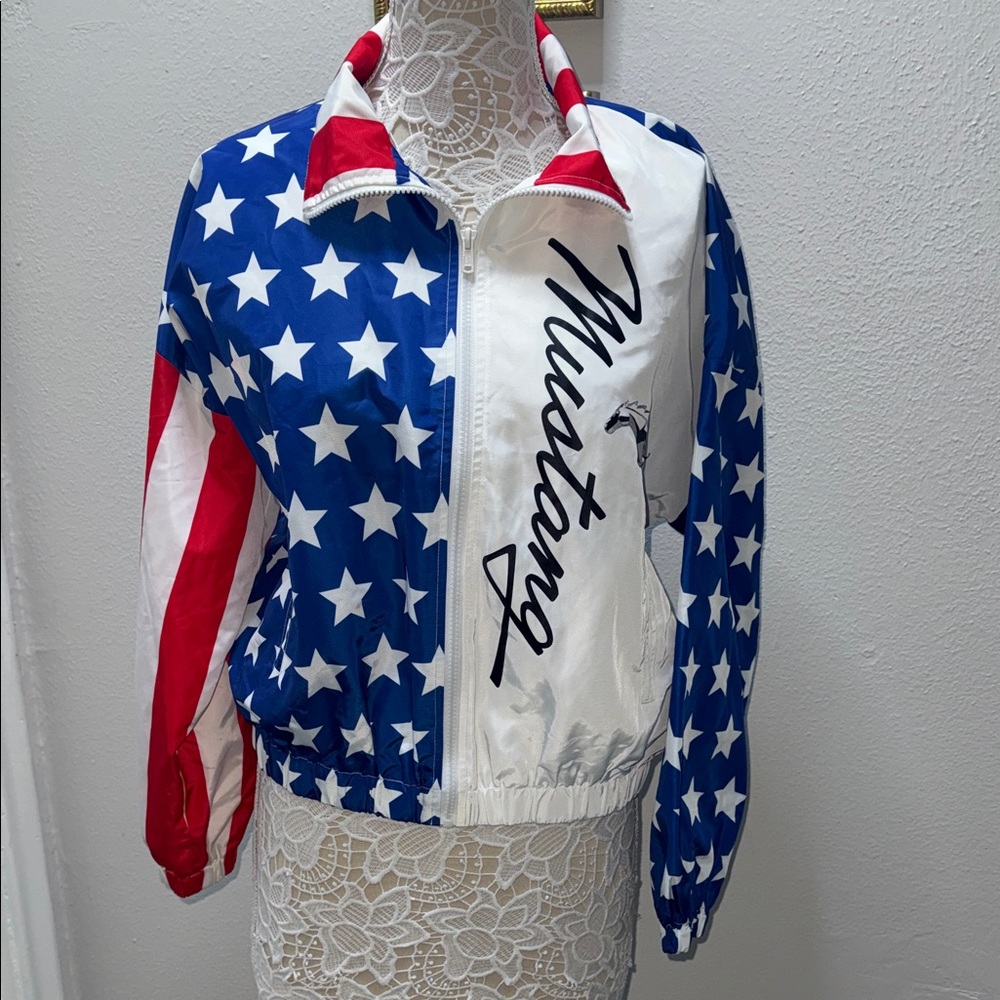 Forever 21 Star Patterned Bomber Jacket - image 1